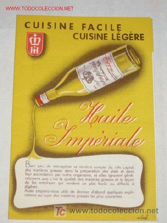 Affiche publicitaire pour l'Huile Impériale