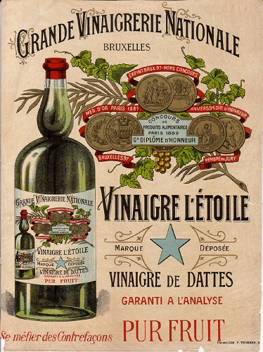 Etiquette Vinaigre l'Etoile